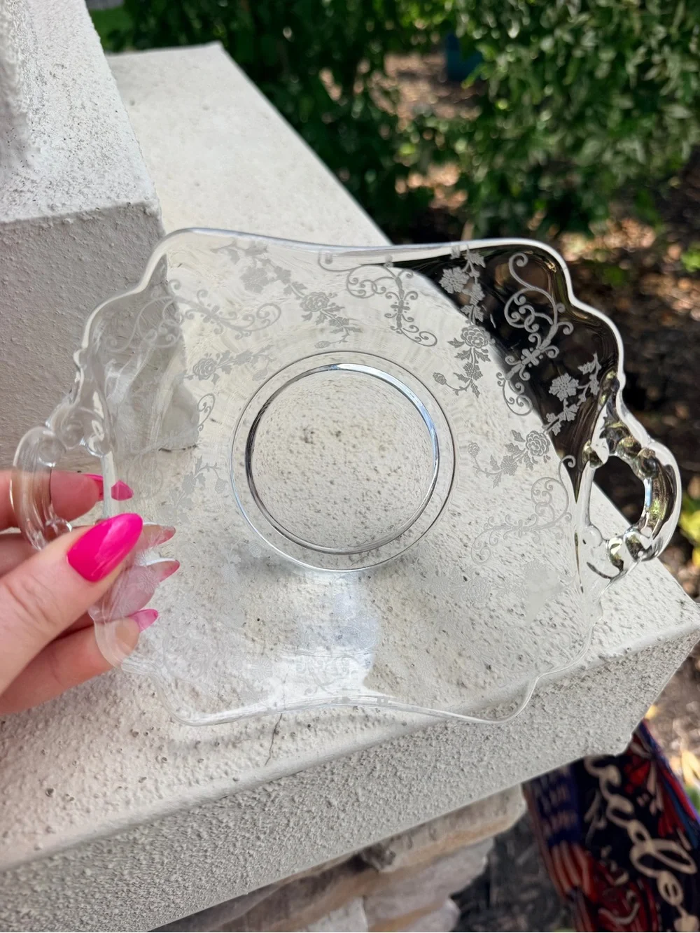 Vintage elegant clear